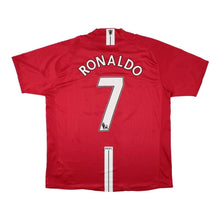 Cargar imagen en el visor de la galería, Camiseta Manchester United 2007-08 XL 7 Ronaldo
